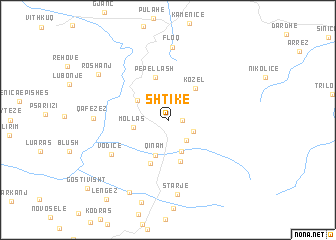 map of Shtikë