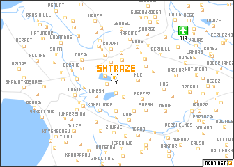 map of Shtrazë