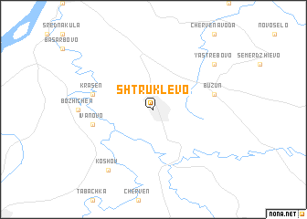 map of Shtrŭklevo