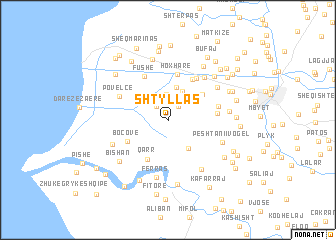 map of Shtyllas