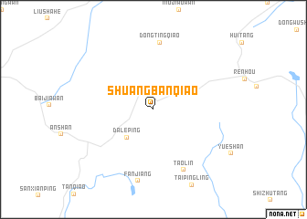 map of Shuangbanqiao