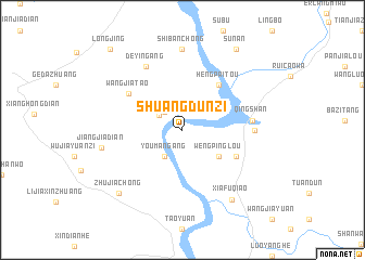 map of Shuangdunzi