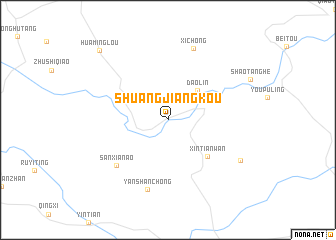 map of Shuangjiangkou