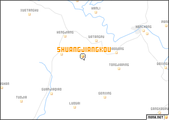 map of Shuangjiangkou