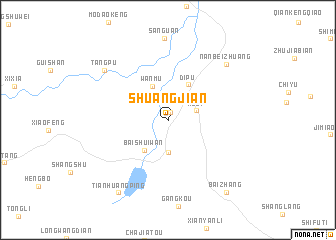 map of Shuangjian