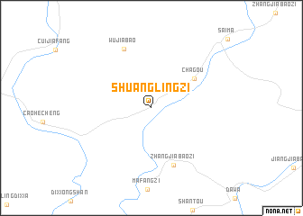 map of Shuanglingzi