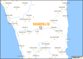 map of Shuang-liu