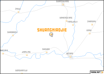 map of Shuangmiaojie