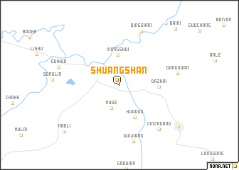 map of Shuangshan