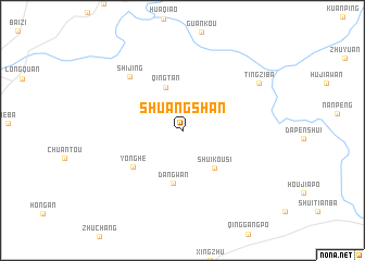 map of Shuangshan