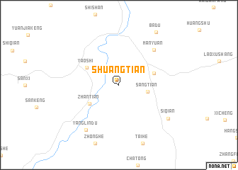 map of Shuangtian