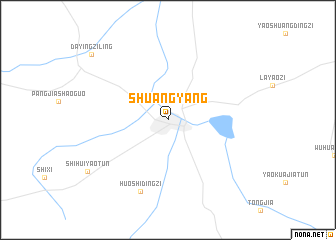 map of Shuangyang