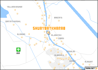 map of Shu‘aybat Kharāb