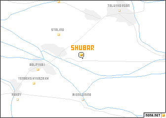 map of Shubar