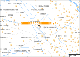 map of Shubrā ad Damanhūrīyah