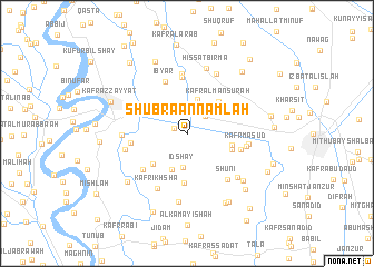 map of Shubrā an Namlah