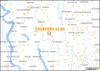 map of Shubrā Bilūlah