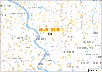 map of Shubrā Taná