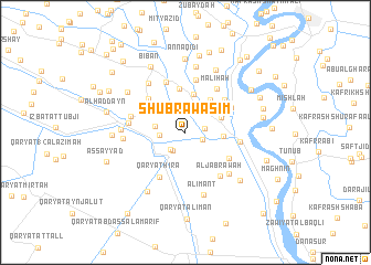 map of Shubrā Wasīm