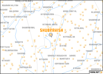 map of Shubrā Wīsh