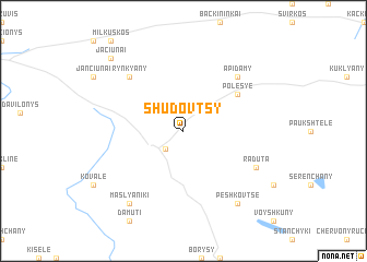 map of Shudovtsy