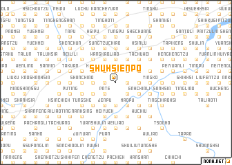 map of Shu-hsien-p\