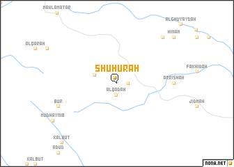 map of Shuhūrah
