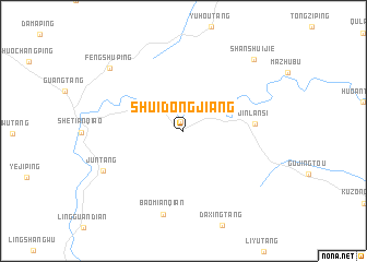 map of Shuidongjiang