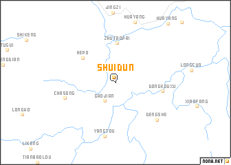 map of Shuidun