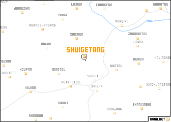 map of Shuigetang