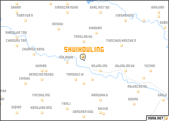 map of Shuihouling