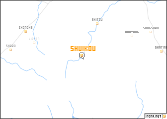 map of Shuikou