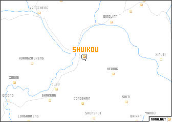 map of Shuikou