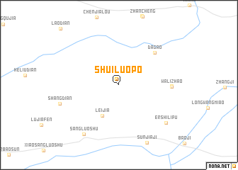 map of Shuiluopo