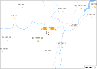 map of Shuimiao