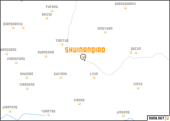 map of Shuinanqiao