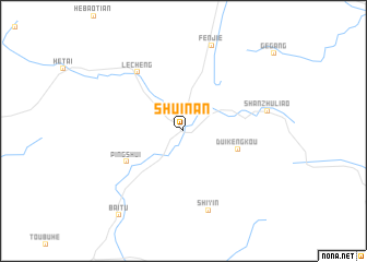 map of Shuinan