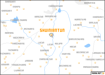 map of Shuiniantun