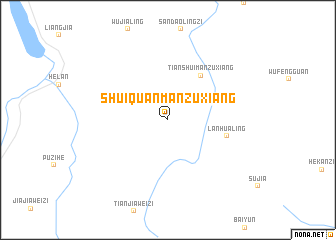 map of Shuiquanmanzuxiang