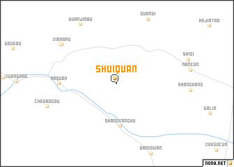 map of Shuiquan