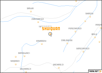 map of Shuiquan