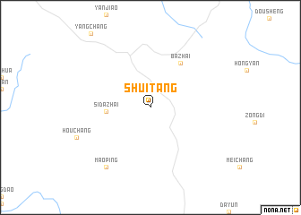 map of Shuitang