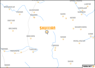 map of Shuixian