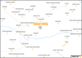 map of Shuiyang