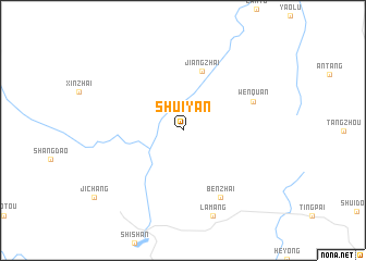 map of Shuiyan