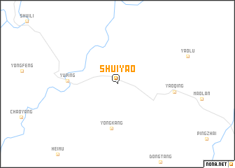 map of Shuiyao