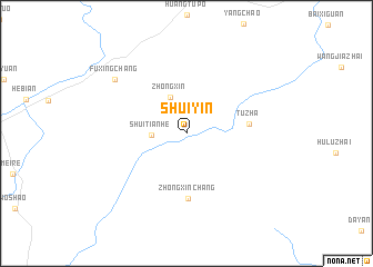 map of Shuiyin