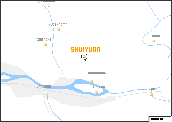 map of Shuiyuan