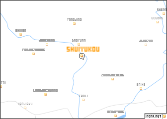 map of Shuiyukou