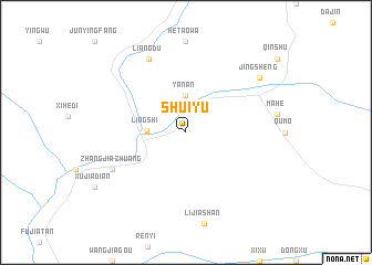 map of Shuiyu